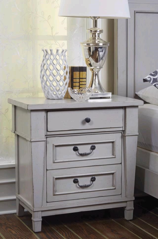 Folio 21 Stone Harbor 681030 Three Drawer Nightstand Great American